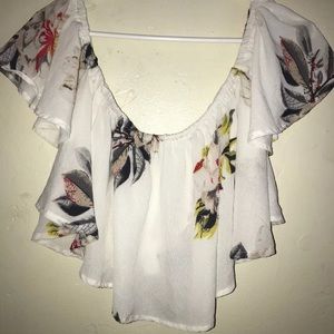Floral off the shoulder